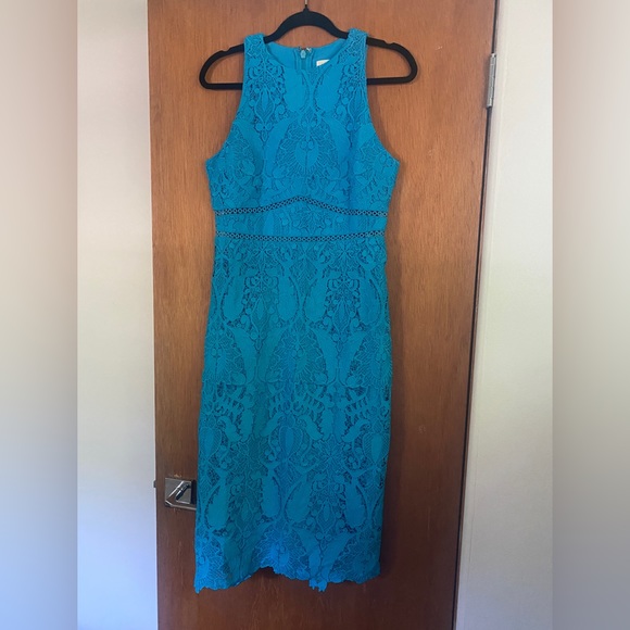 NEW - VICI brand blue lace midi dress - Picture 5 of 7
